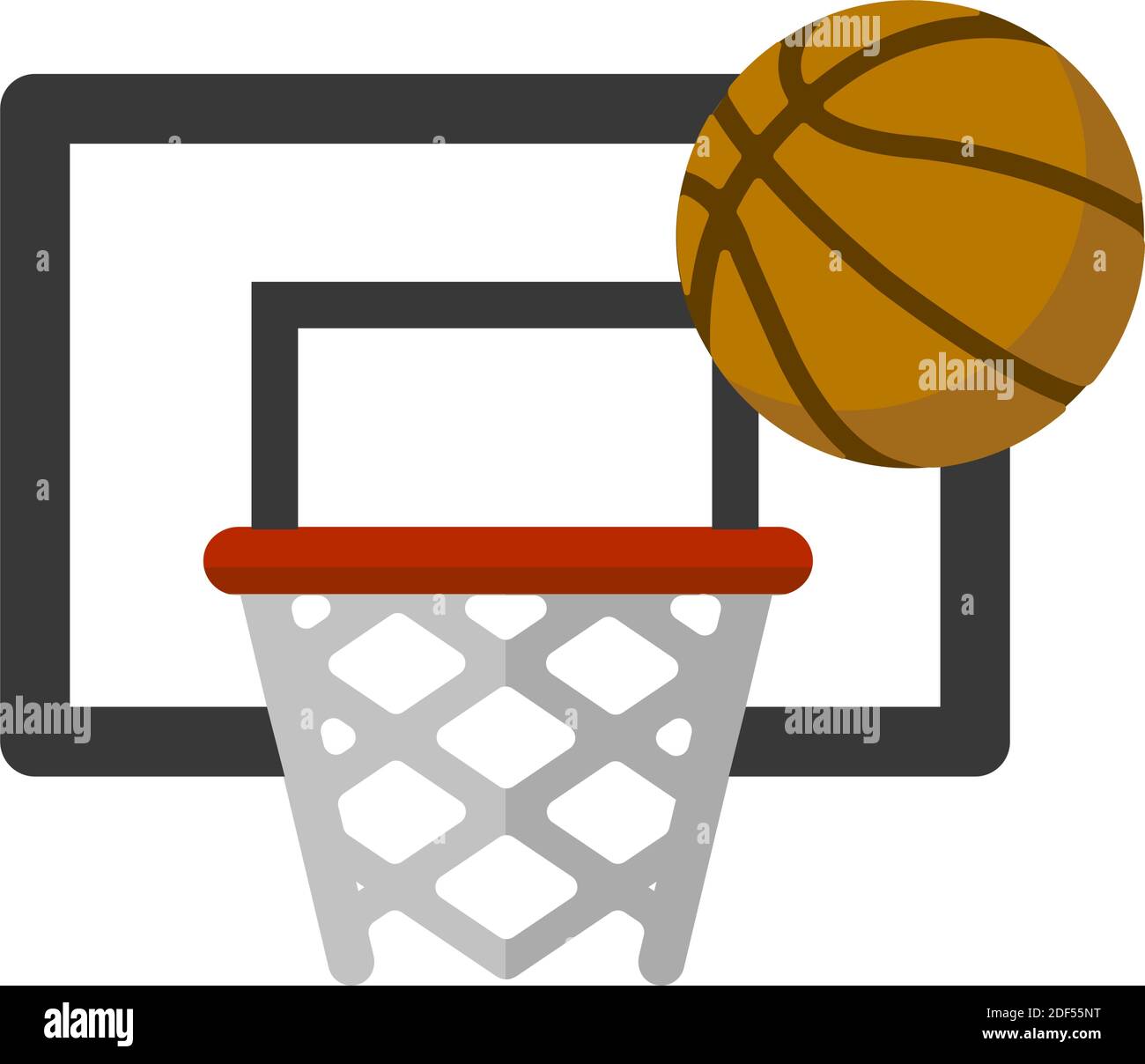 Grafik für Basketball-Vektorsymbole (Sport, Aktivität) Stock Vektor