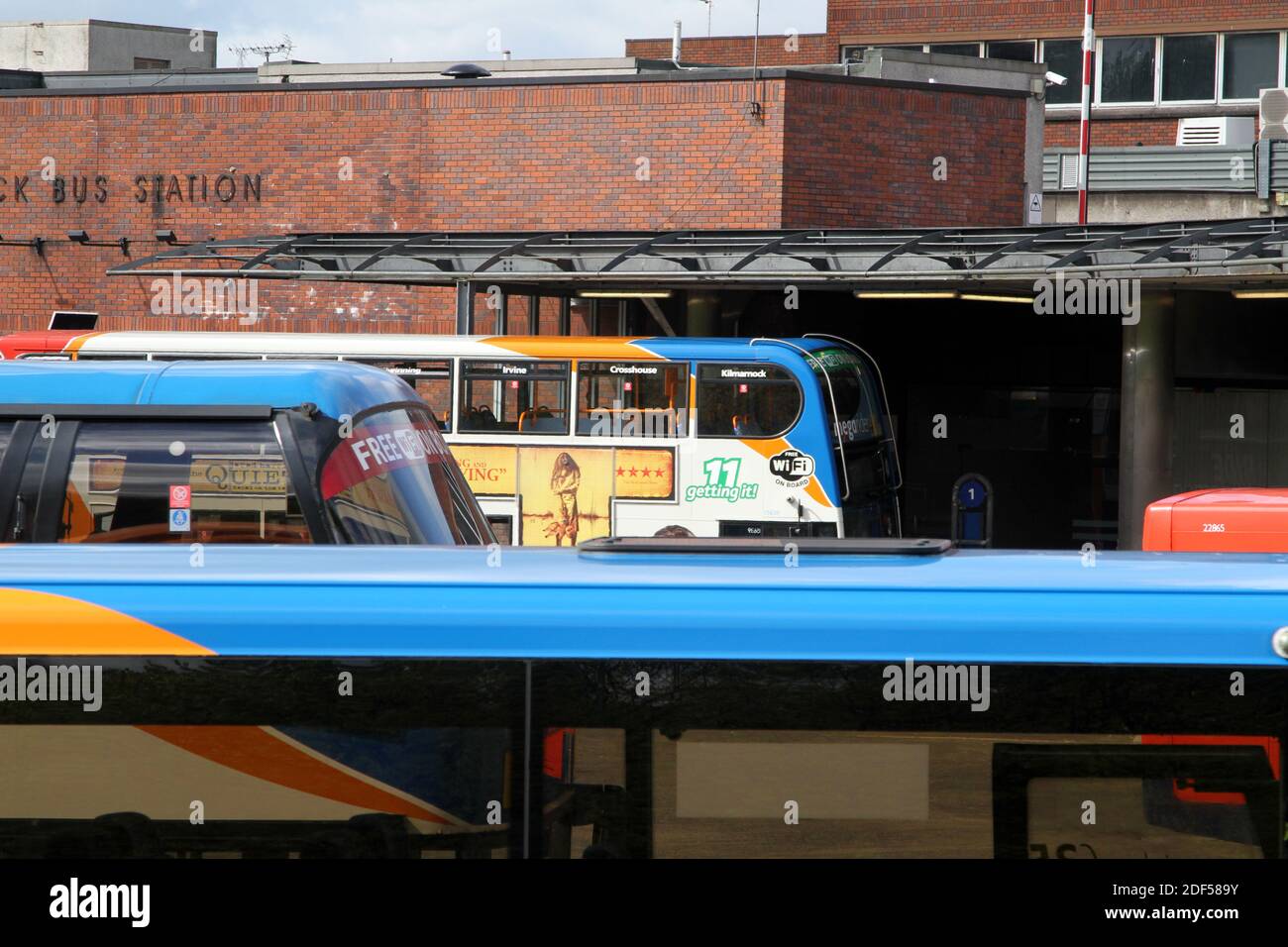 Stagecoach Busse als Kilmarnock, East Ayrshire, Schottland, Großbritannien Stockfoto