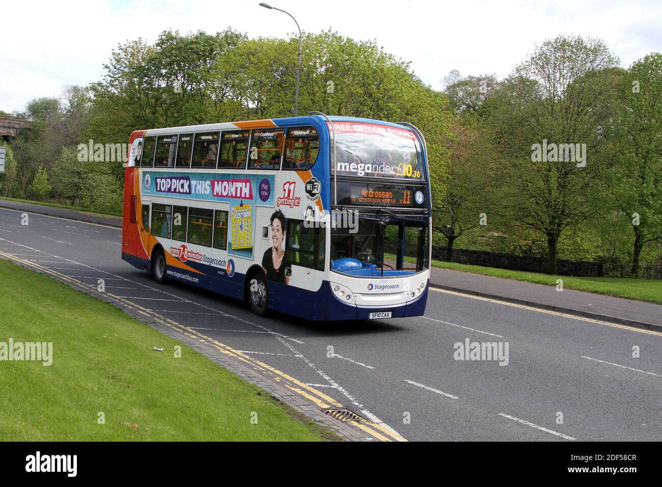 Stagecoach Busse als Kilmarnock, East Ayrshire, Schottland, Großbritannien Stockfoto