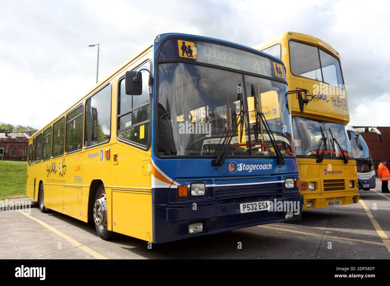 Stagecoach Busse als Kilmarnock, East Ayrshire, Schottland, Großbritannien Stockfoto