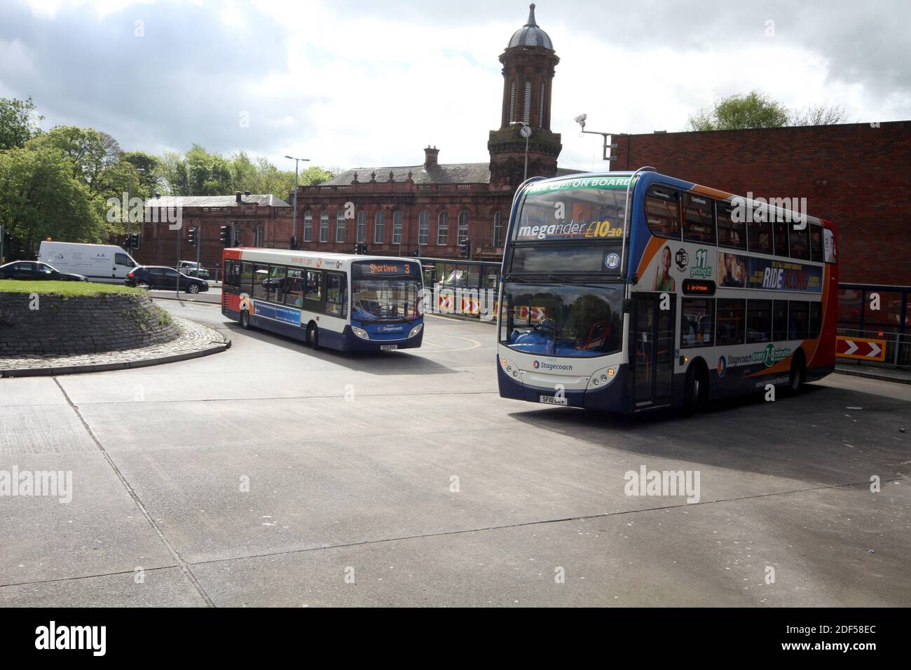 Stagecoach Busse als Kilmarnock, East Ayrshire, Schottland, Großbritannien Stockfoto