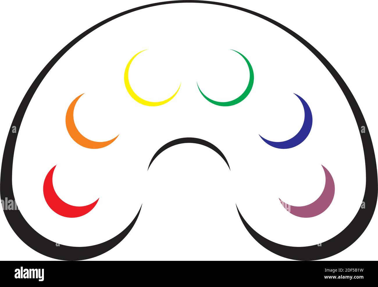 Farbe Palette Logo Symbol Zeichen Design-Element Stock Vektor