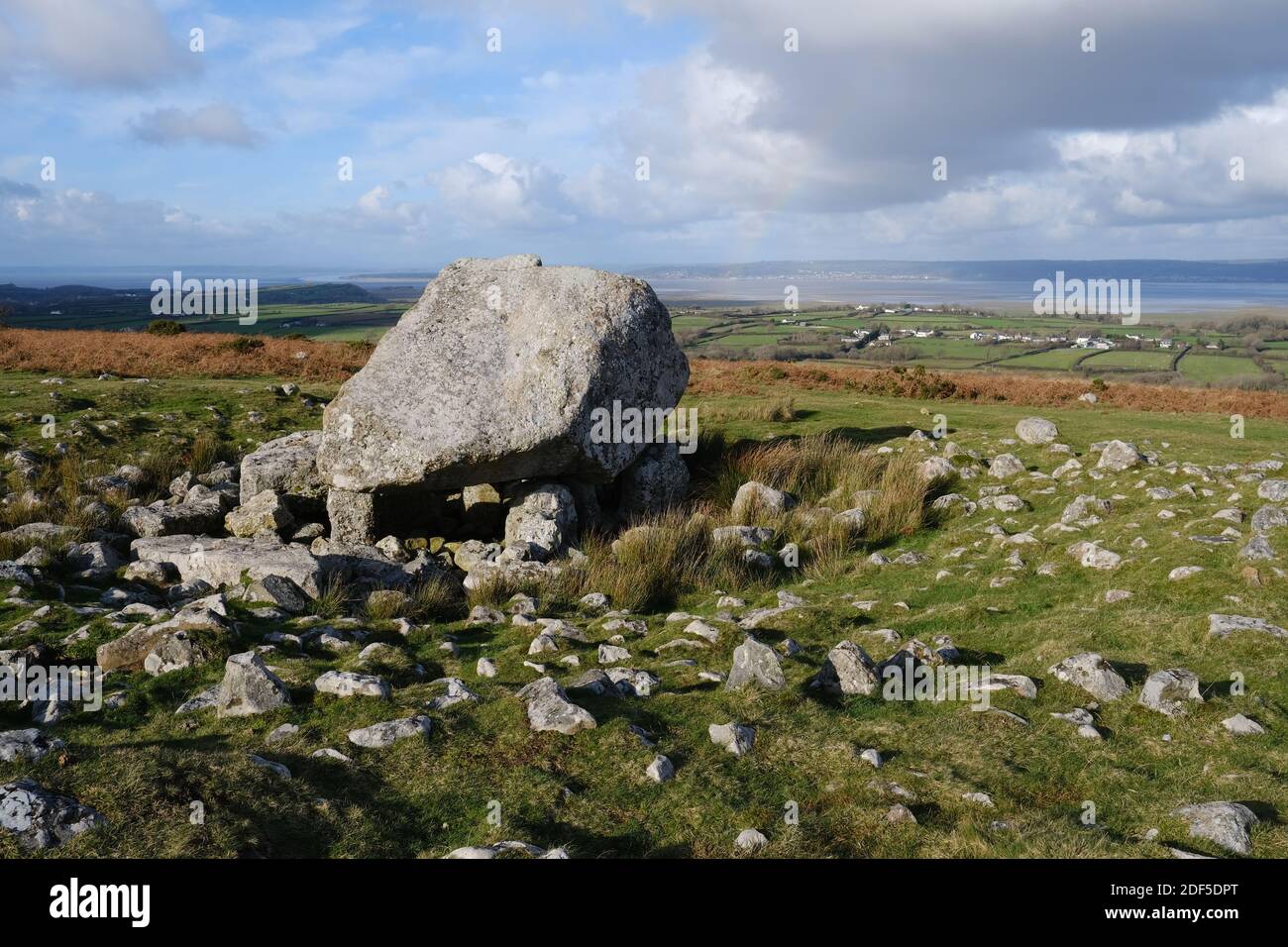Arthur's Stone, oder Maen Ceti, auf der Halbinsel Gower in Südwales Stockfoto