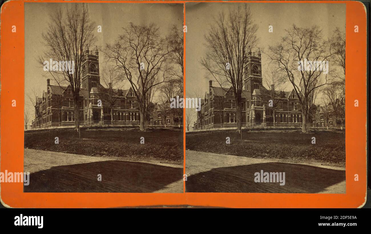 Smith College President's House., Standbild, Stereographen, 1850 - 1930 Stockfoto