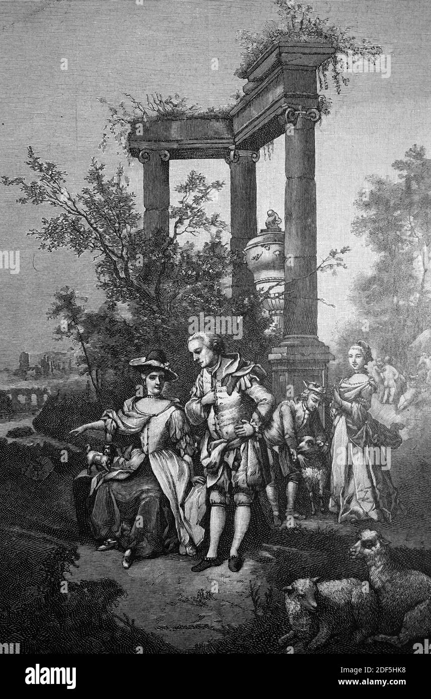 Die Familie Goethe, Johann Wolfgang von Goethe und seine Frau