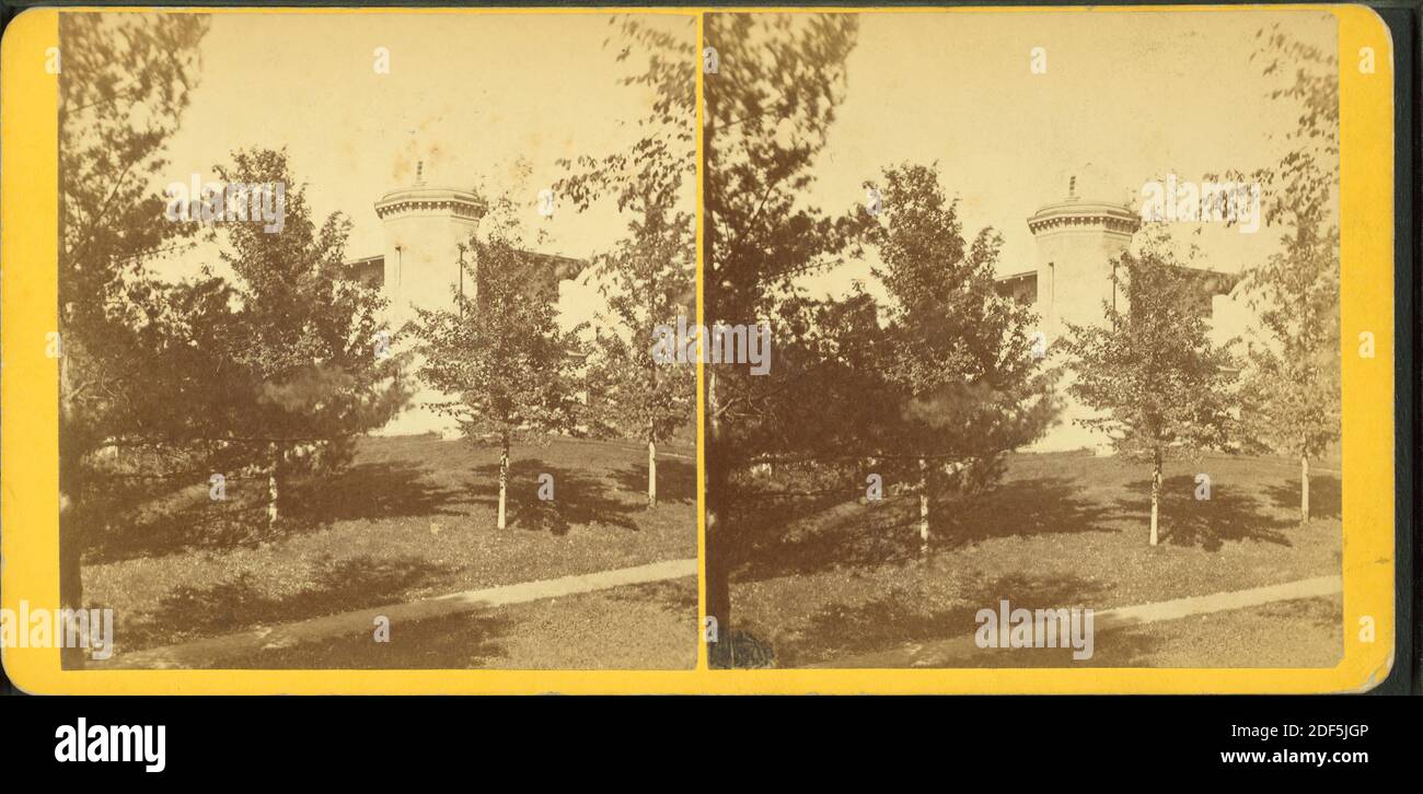 Holzschrank., Standbild, Stereographen, 1850 - 1930, Lovell, J. L. (John Lyman) (1825-1903 Stockfoto