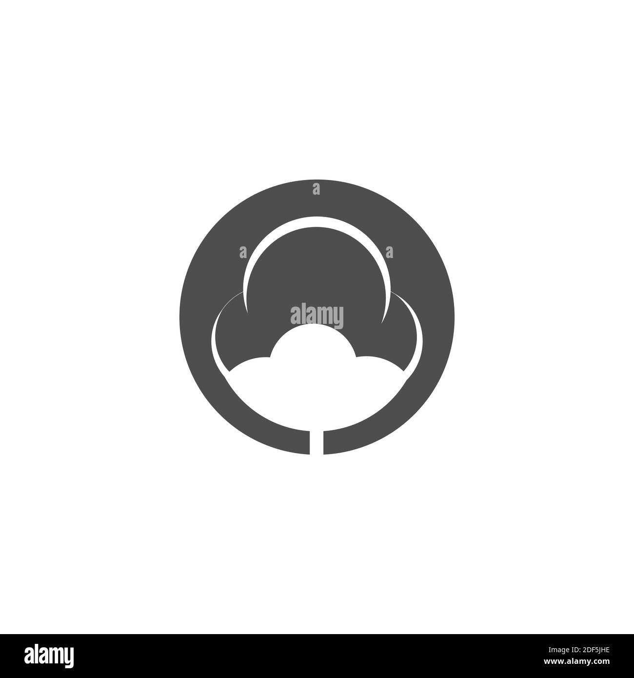 Baumwolle Blume Vektor Symbol Vorlage Symbol Natur Stock Vektor