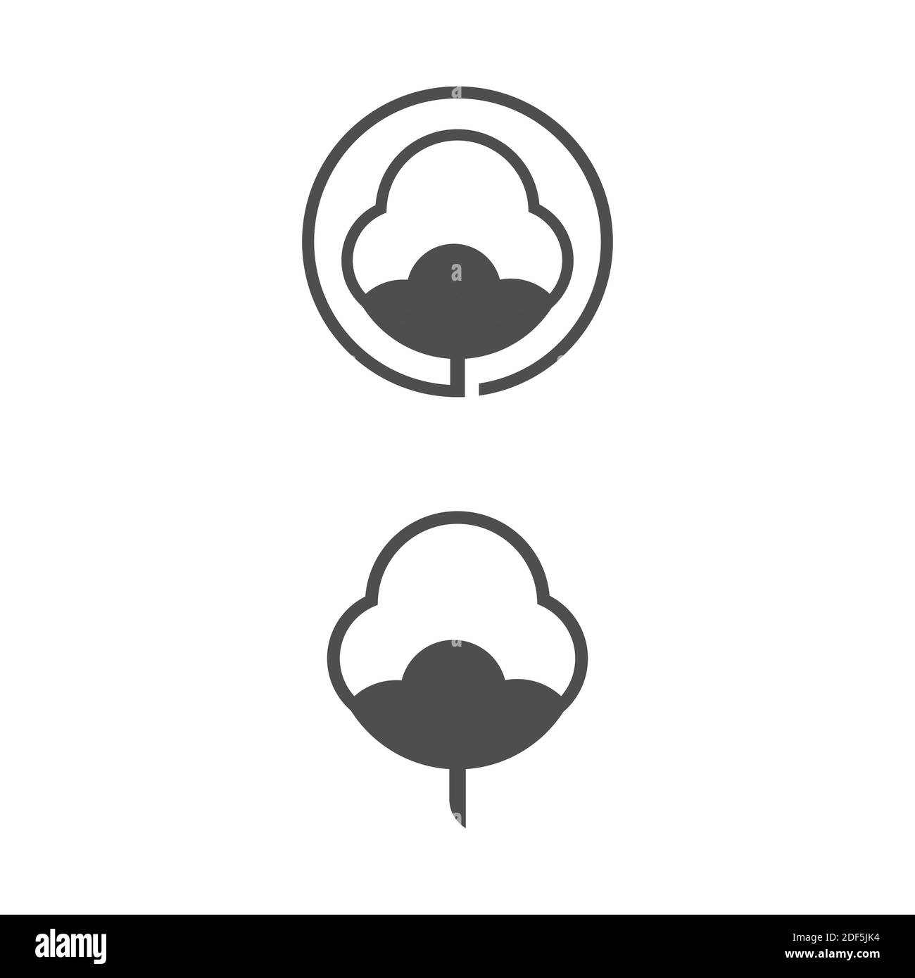 Baumwolle Blume Vektor Symbol Vorlage Symbol Natur Stock Vektor