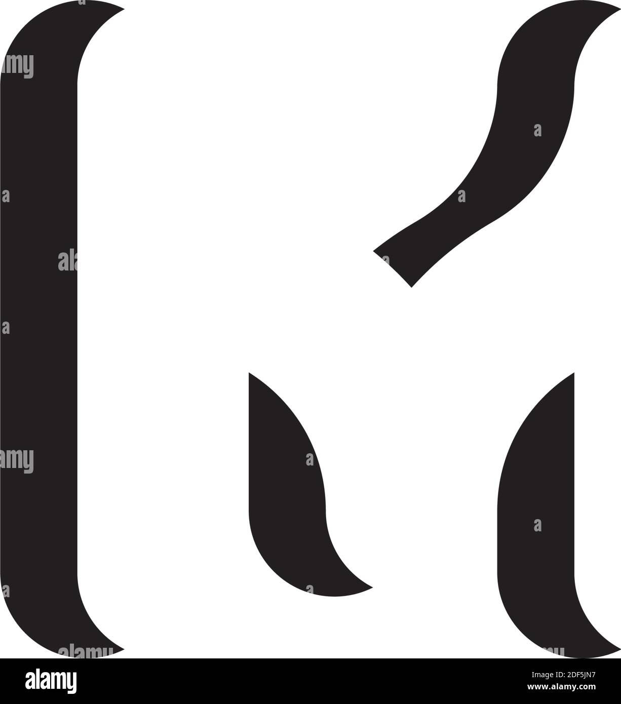 Logo-Symbol für unsichtbaren Buchstaben m negativer Raum Stock Vektor