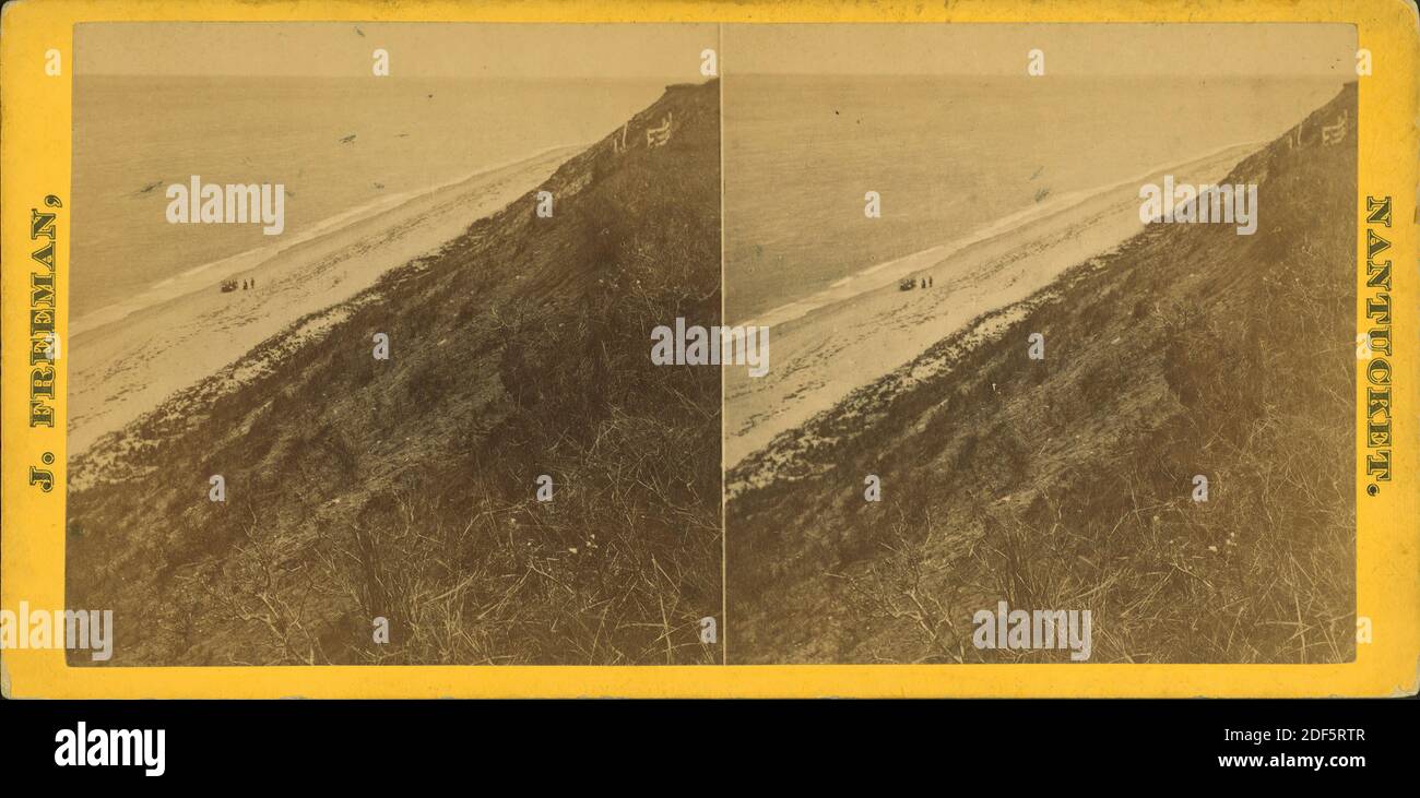 Sankaty Bluff--100 ft. Hoch, Standbild, Stereographen, 1850 - 1930, Freeman, J. (Josiah Stockfoto