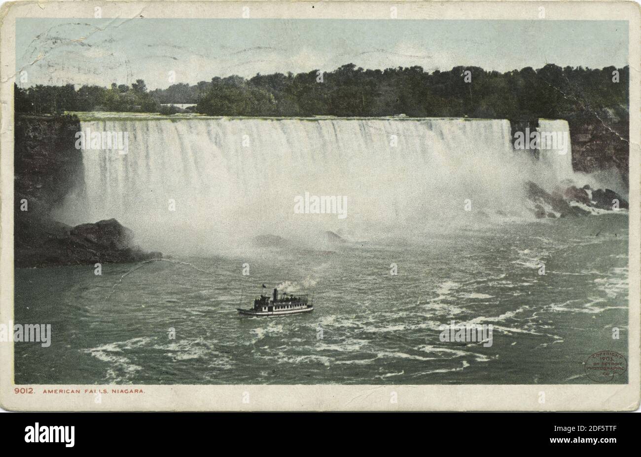 American Falls, Niagara, N. Y., Standbild, Postkarten, 1898 - 1931 Stockfoto