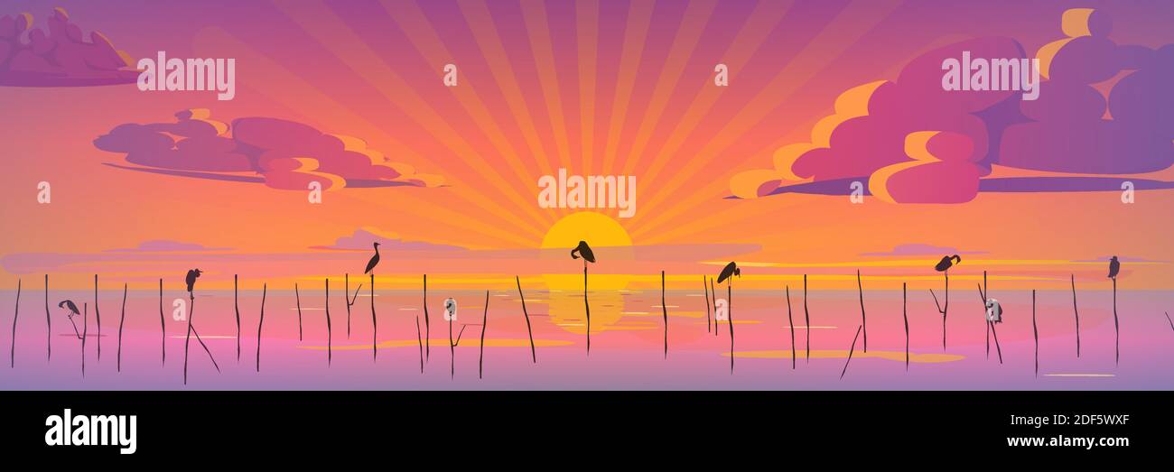 Himmel Sonnenaufgang Stock Vektorgrafiken Kaufen Alamy