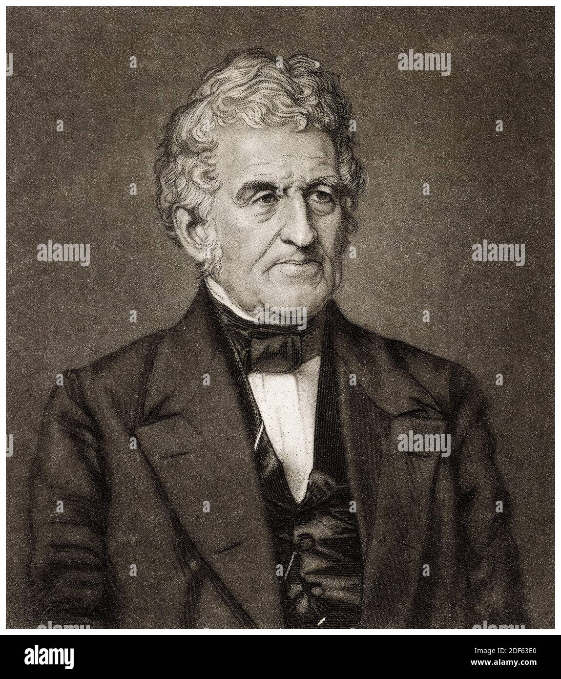 Robert Hare (1781-1858), amerikanischer Chemiker, Porträtstich eines unbekannten Künstlers, vor 1899 Stockfoto