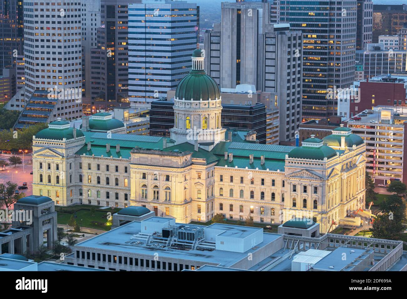 Indiana State Capitol Building in Indianapolis, Indiana, USA. Stockfoto