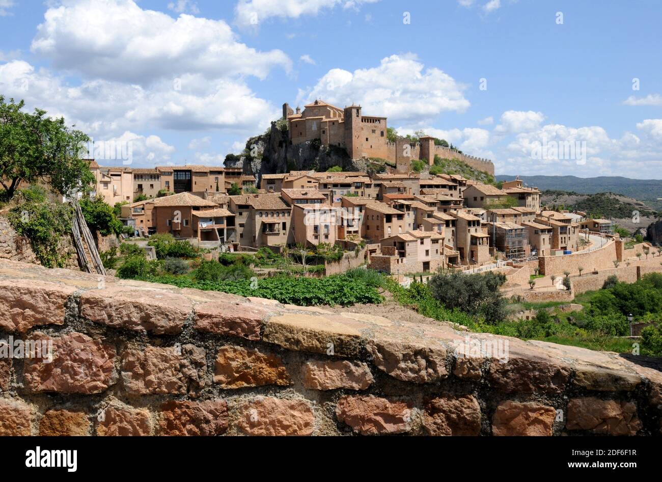 Alquezar. Sobrarbe, Provinz Huesca, Aragon, Spanien. Stockfoto