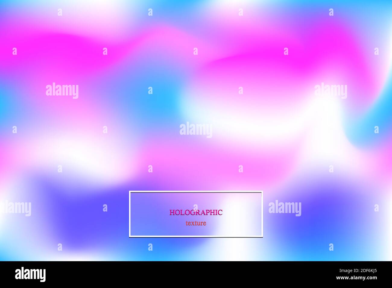 Holografische Folienstruktur. Erstellen Sie einen glatten Vorlagenhintergrund. Vektorgrafik Stock Vektor