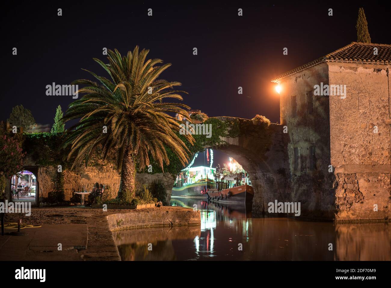 Canal du Midi, SaintNazaired'Aude, Frankreich, Europa Stockfotografie