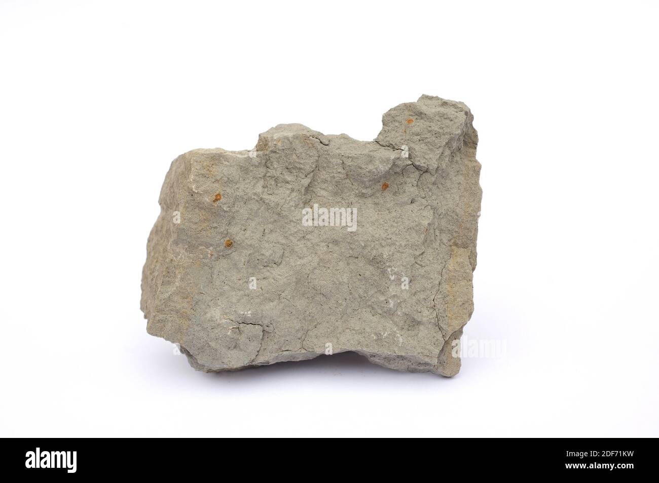 Mergel oder Mergel ist ein Sedimentgestein, das aus Kalkstein und Ton  besteht. Diese Probe stammt aus Tona, Provinz Barcelona, Katalonien,  Spanien Stockfotografie - Alamy
