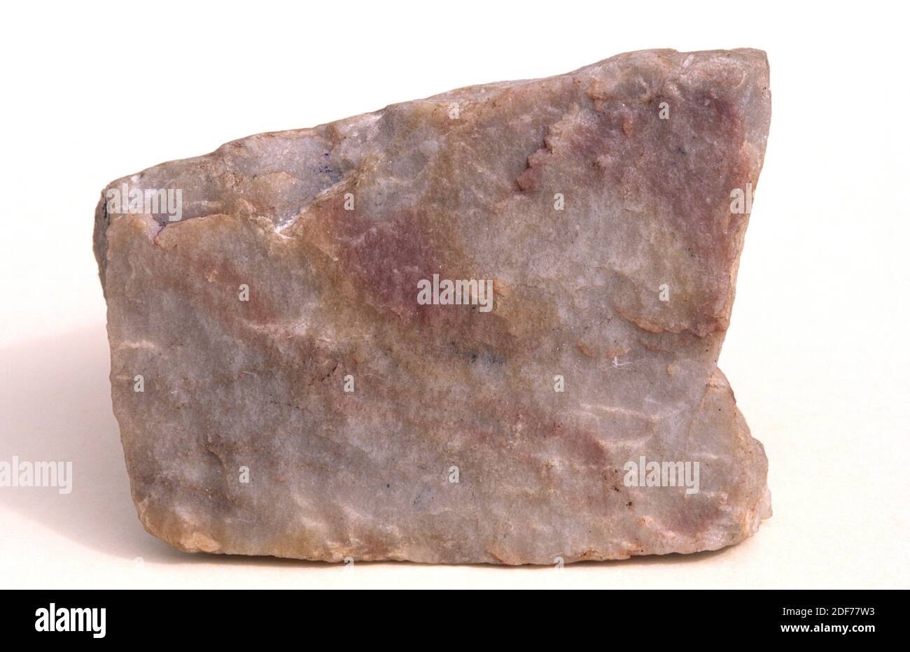 Quarzit ist ein metamorphes Gestein, das aus Quarz besteht. Probe. Stockfoto