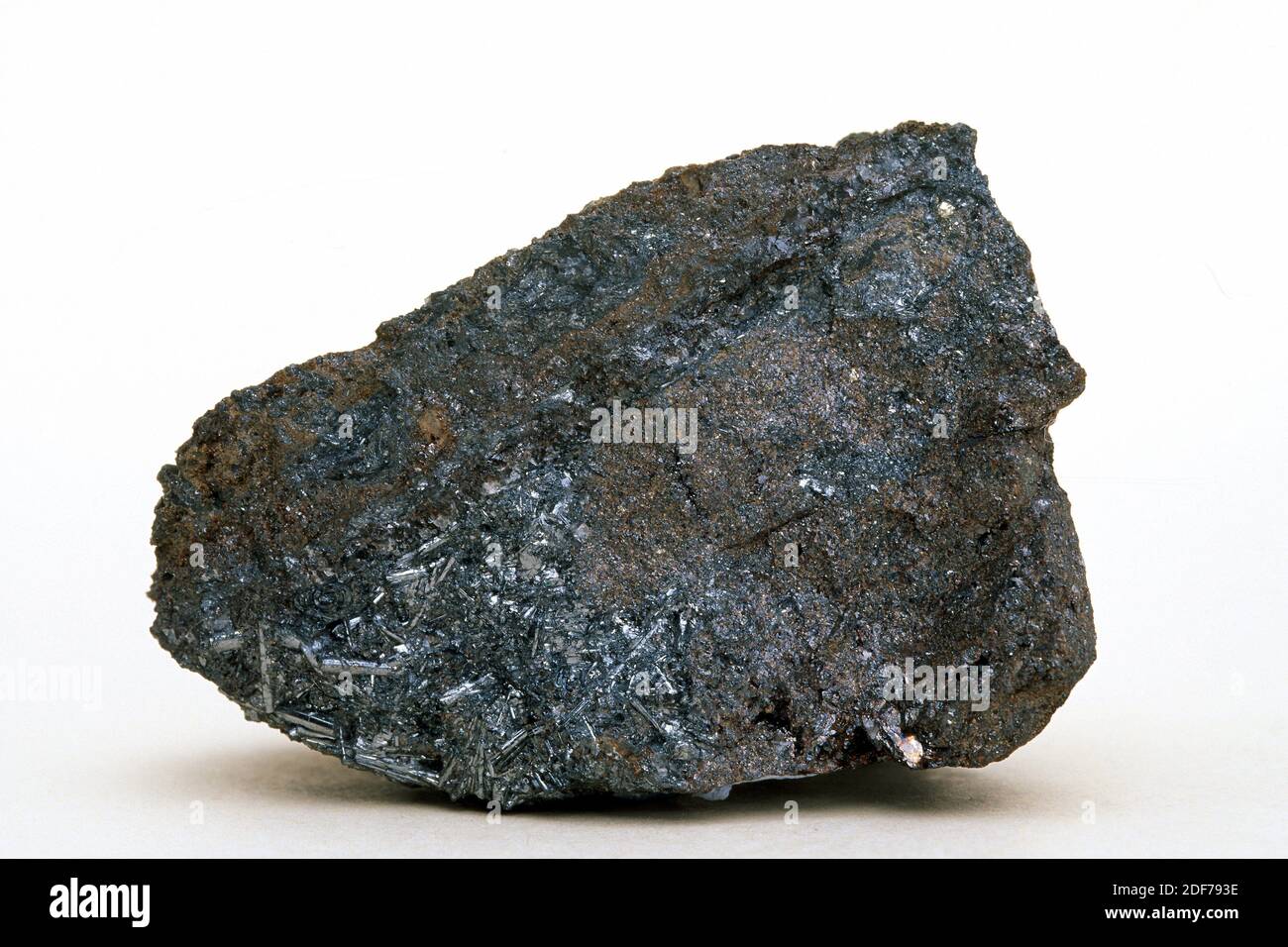 Wurtzit ist ein Zink-Eisen-Sulfid-Mineral. Probe. Stockfoto