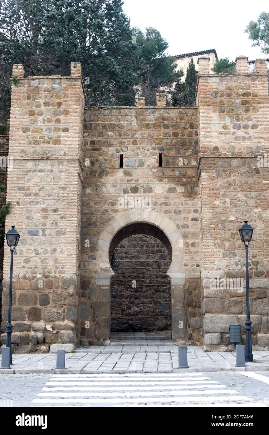 Toledo, Puerta de Alcantara, maurischer Stil, 10. Jahrhundert. Toledo Provinz, Castilla-La Mancha, Spanien. Stockfoto
