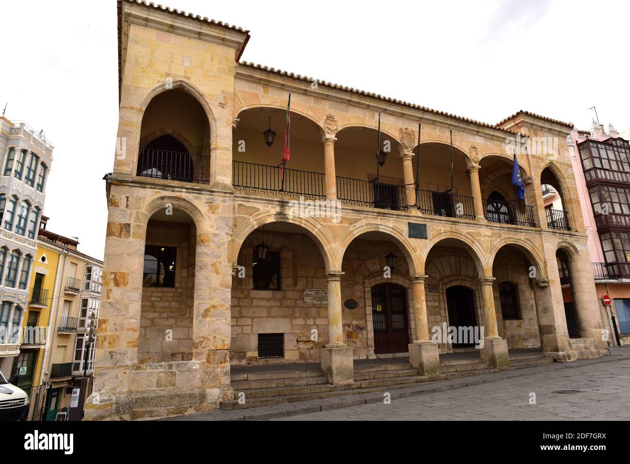 Zamora Stadt, altes Rathaus (Plateresque 17. Jahrhundert). Castilla y Leon, Spanien. Stockfoto