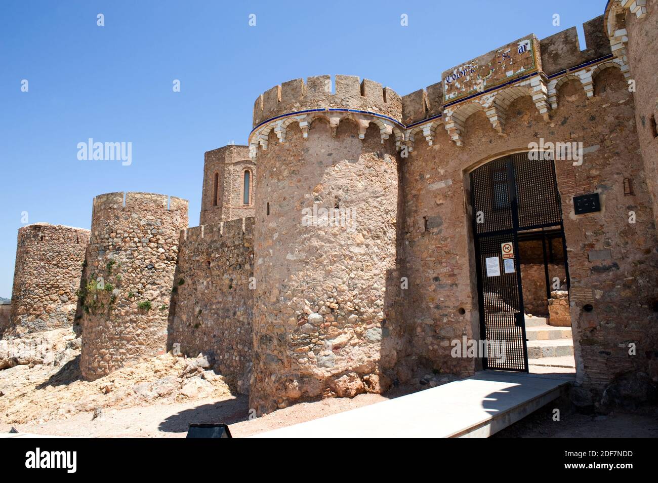 Onda, muslimische Burg (10. Jahrhundert). Plana Baixa, Castellon, Comunidad Valenciana, Spanien. Stockfoto