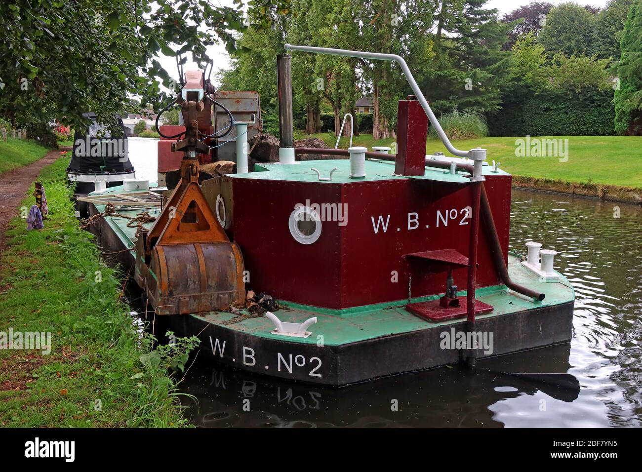 Bridgewater Kanal WB Nr. 2, Arbeitsboot, Arbeitsboot, Stockton Heide, Warrington, Cheshire, England, Großbritannien, Wasserhexe Stockfoto