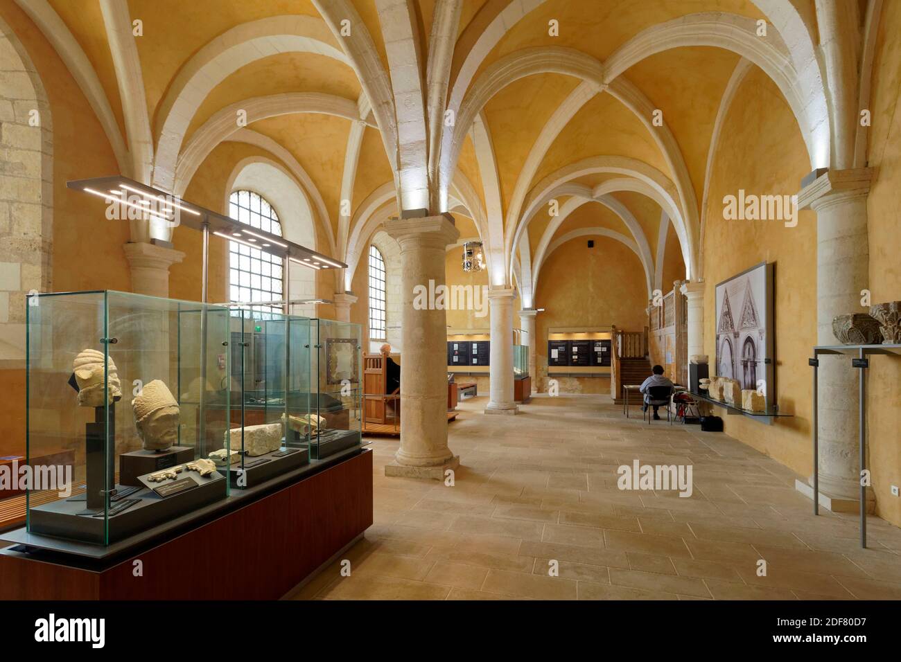 Frankreich, Yonne, Auxerre, Abtei Saint Germain, ehemaliges Skriptorium, mittelalterliche Sammlung, Kunst- und Geschichtsmuseum (musee d' Art et d'histoire) Stockfoto