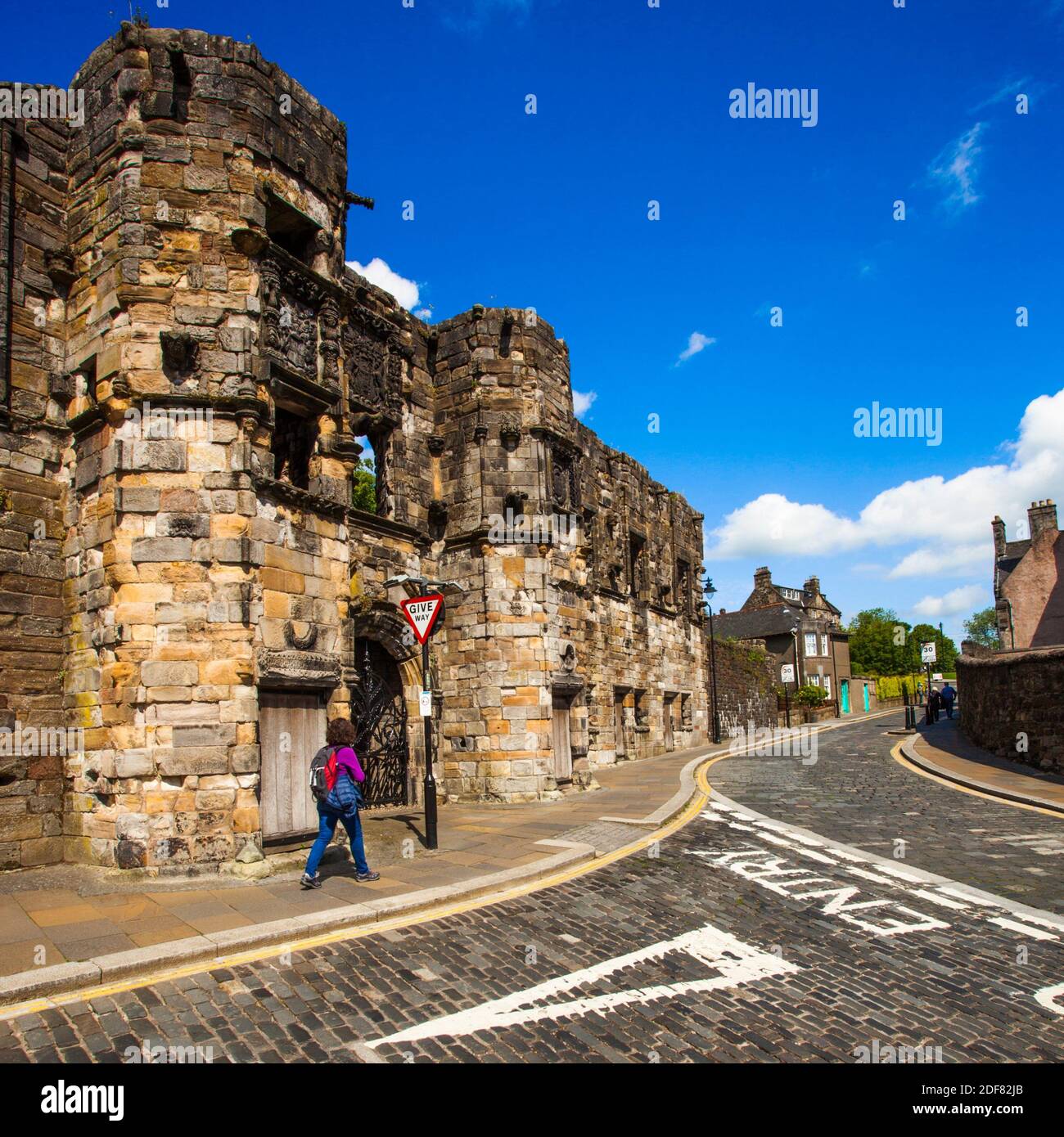 façade de Mar´s Wark oder Mar´s Unterkunft ruiniert, historisches Schottland, Stirling Stadt, Schottland, Vereinigtes Königreich, Europa. Stockfoto