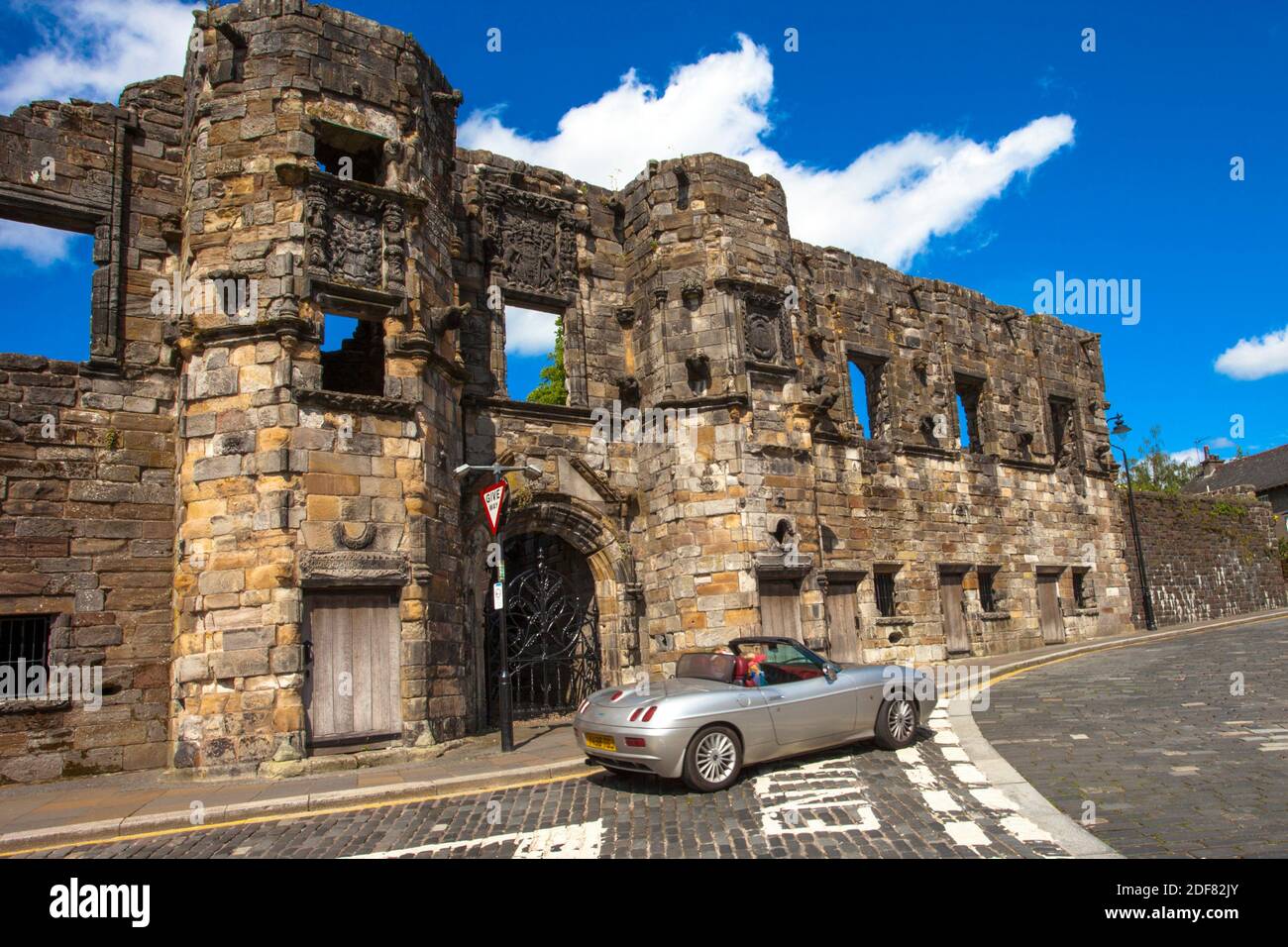 façade de Mar´s Wark oder Mar´s Unterkunft ruiniert, historisches Schottland, Stirling Stadt, Schottland, Vereinigtes Königreich, Europa. Stockfoto