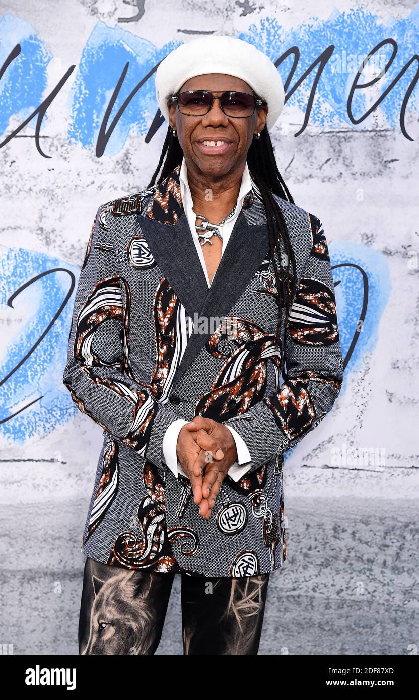 Datei Foto vom 25/06/19 von Chic Frontmann Nile Rodgers, der vor Abgeordneten als Teil einer Untersuchung über die Auswirkungen von Streaming-Riesen wie Spotify und Apple Music erscheinen wird. Stockfoto
