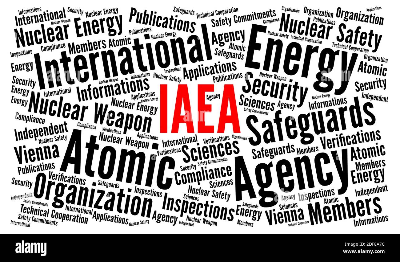 IAEA Wort cloud Konzept Stockfoto