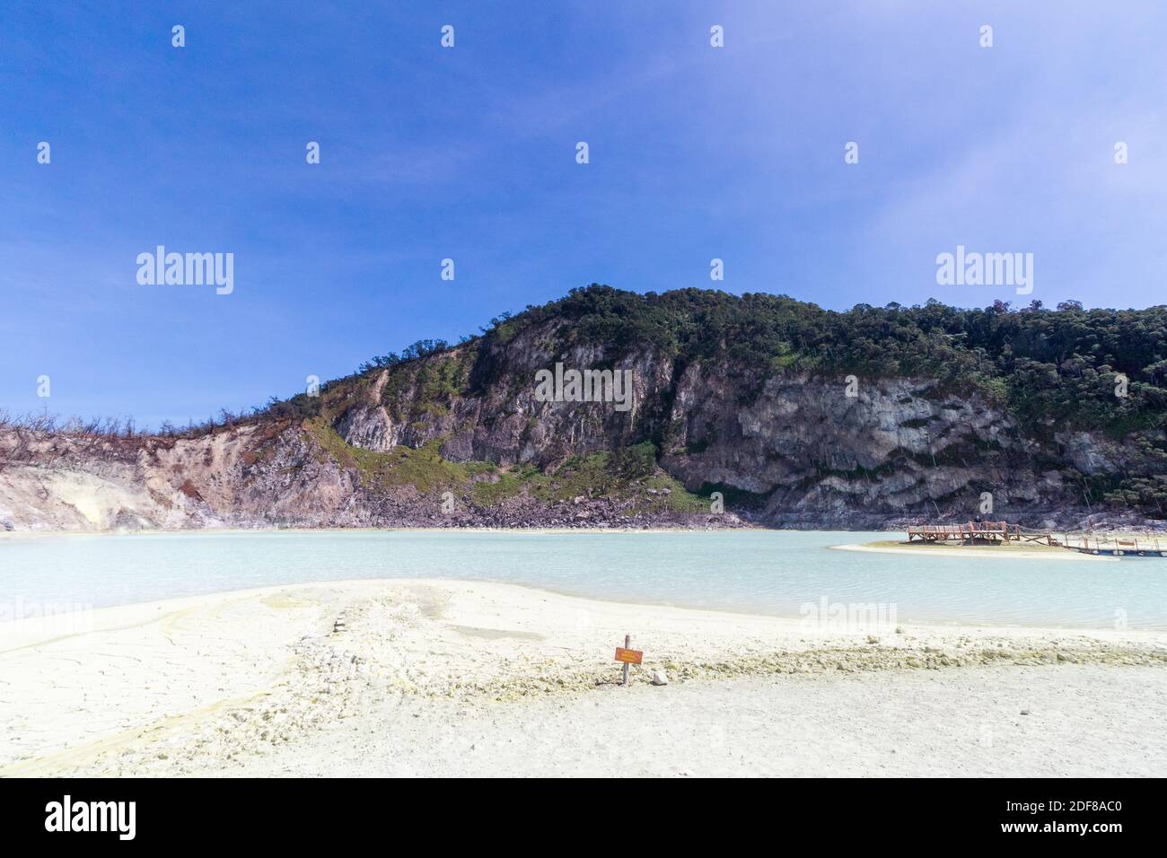 Kawah Putih in Bandung, Indonesien Stockfoto