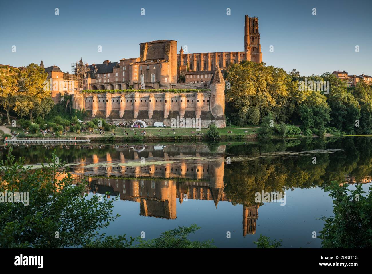 Gesamtansicht des Albi, Frankreich, Europa. Stockfoto