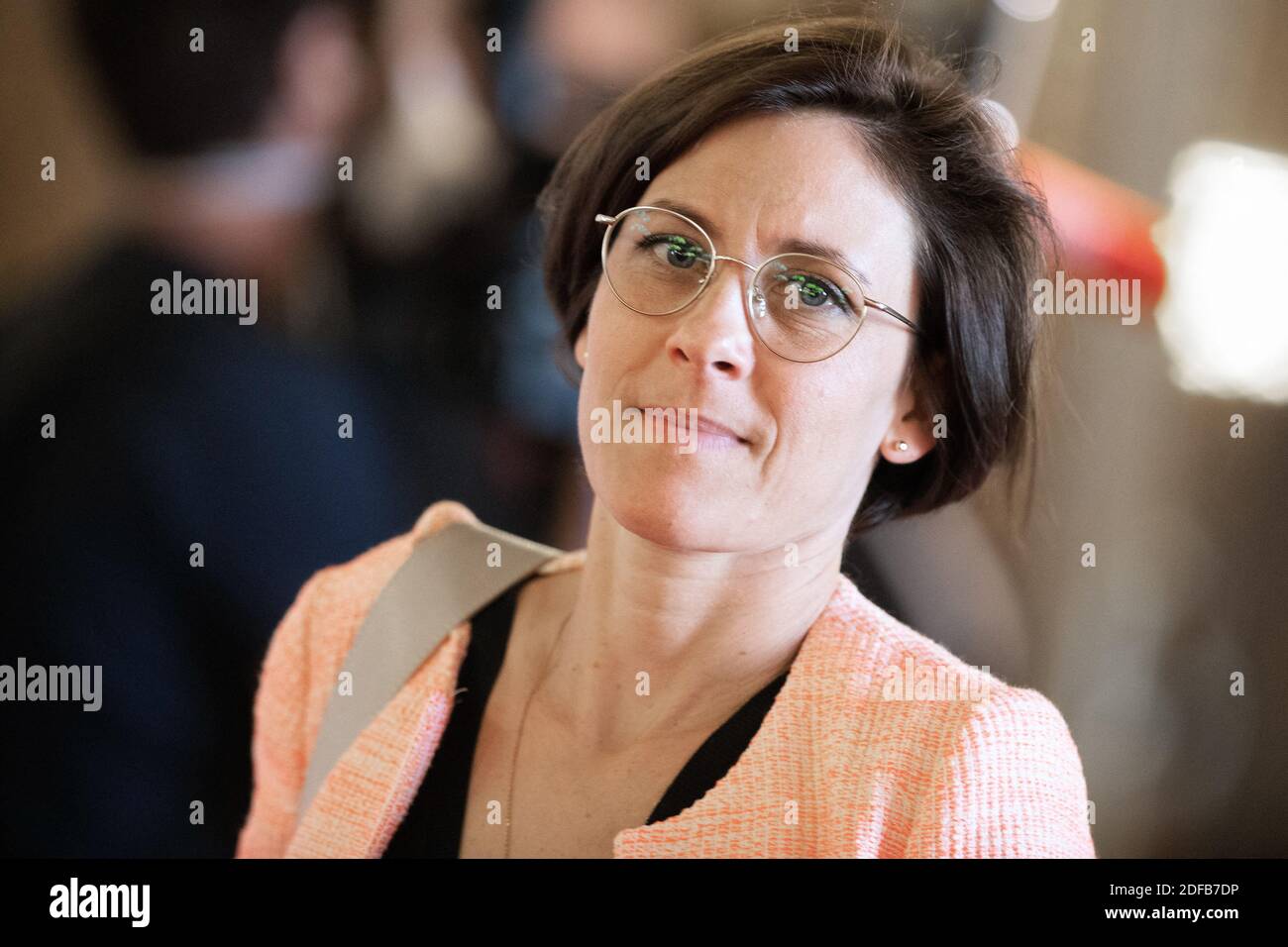 Französische Staatssekretäre beim Europaminister und der für europäische Angelegenheiten zuständigen Außenministerin Amelie de Montschalin nimmt am 24. Juni 2020 im Senat in Paris, Frankreich, die Fragen an die Regierung an. Foto von David Niviere/ABACAPRESS.COM Stockfoto