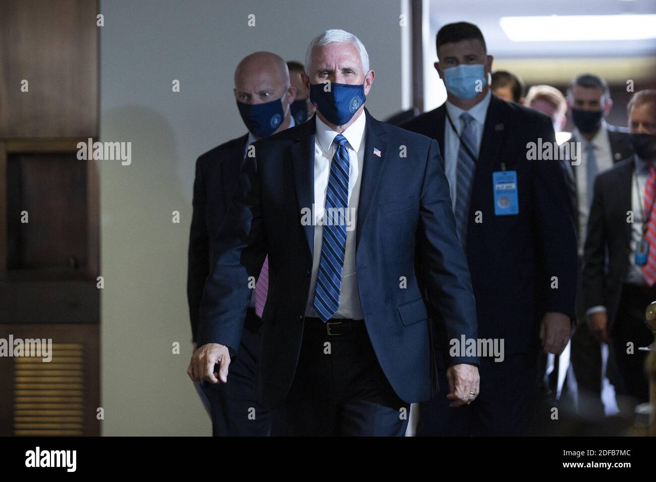 Der US-Vizepräsident Mike Pence verlässt am Mittwoch, den 24. Juni 2020, das GOP Policy Luncheons im US-Kapitol in Washington DC, USA. Foto von Stefani Reynolds/CNP/ABACAPRESS.COM Stockfoto