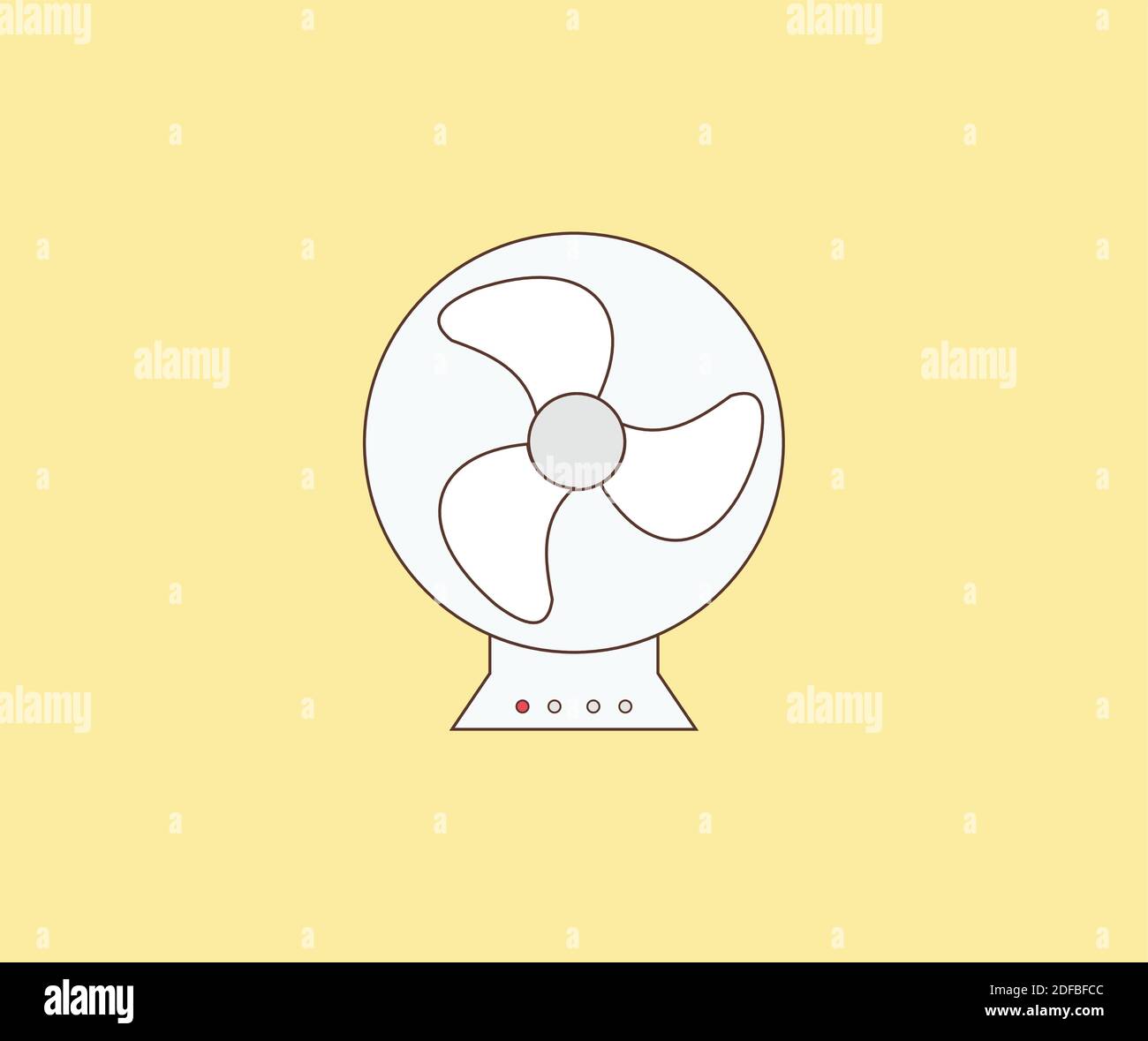 Design mit Fan-Symbolen Stock Vektor
