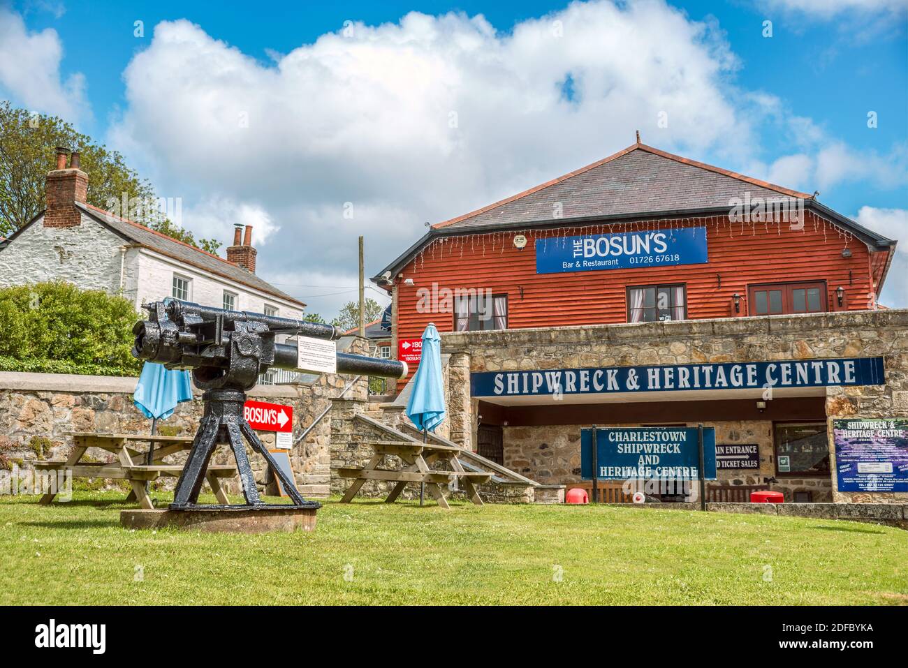 Schiffswrack & Heritage Center, Charlestown, Cornwall, England Stockfoto