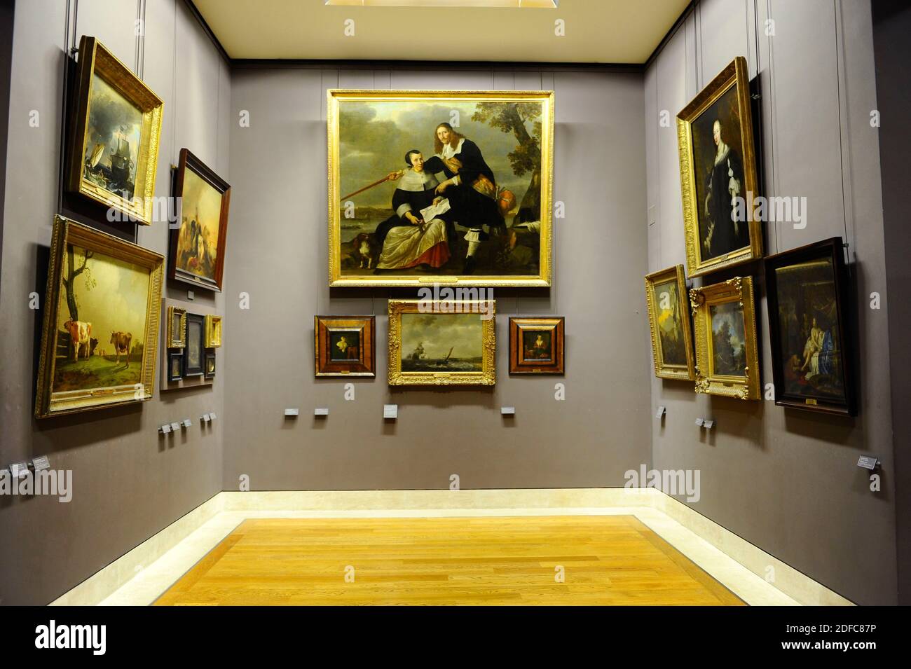 Frankreich, Paris, Zone class?e au Patrimoine Mondial de l'UNESCO, mus?e du Louvre, la grande galerie Stockfoto