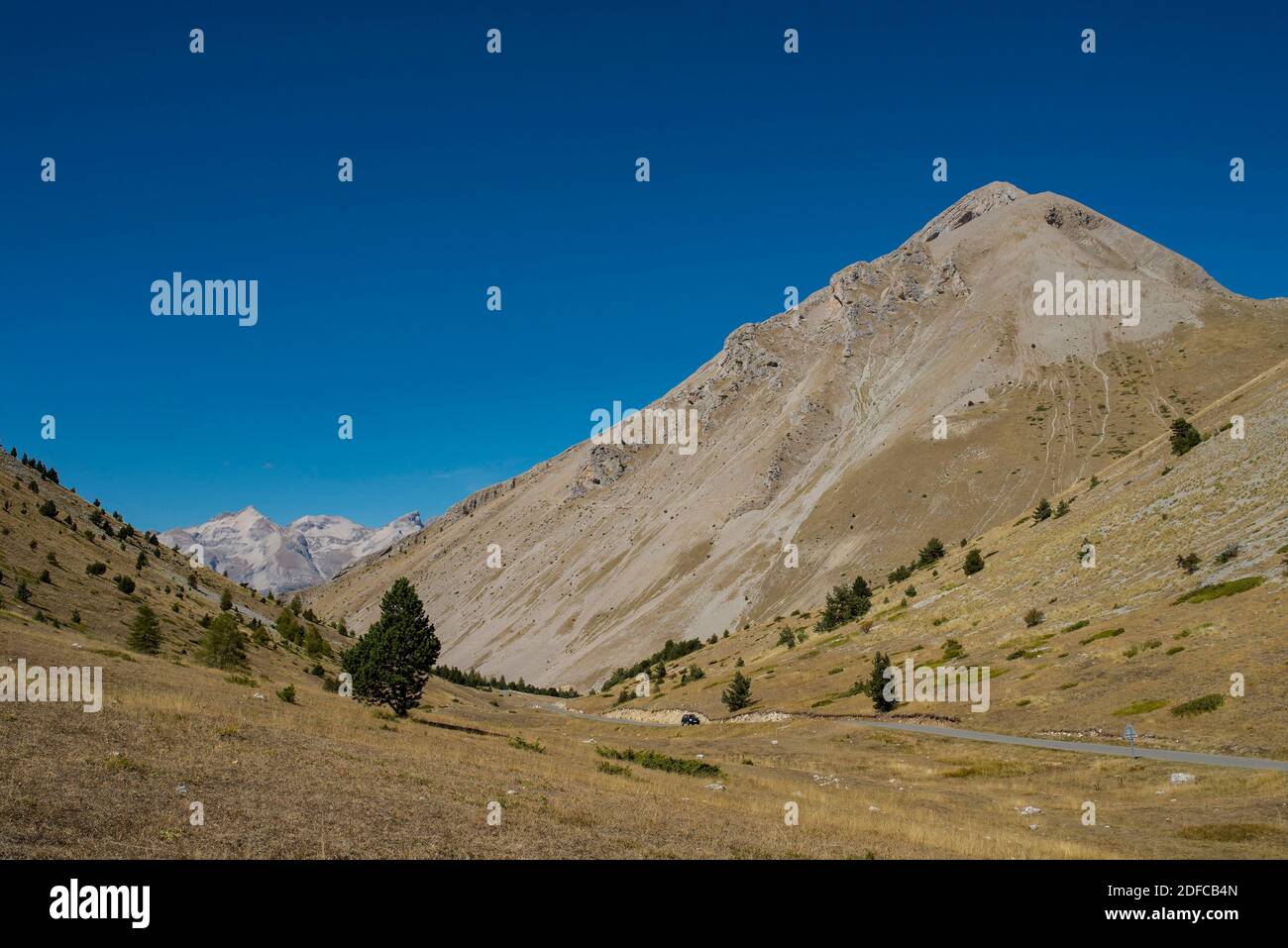 Frankreich, Hautes Alpes, (05) Massif du Devoluy, le col du Noyer et la tete de Girbault (2008m) Stockfoto