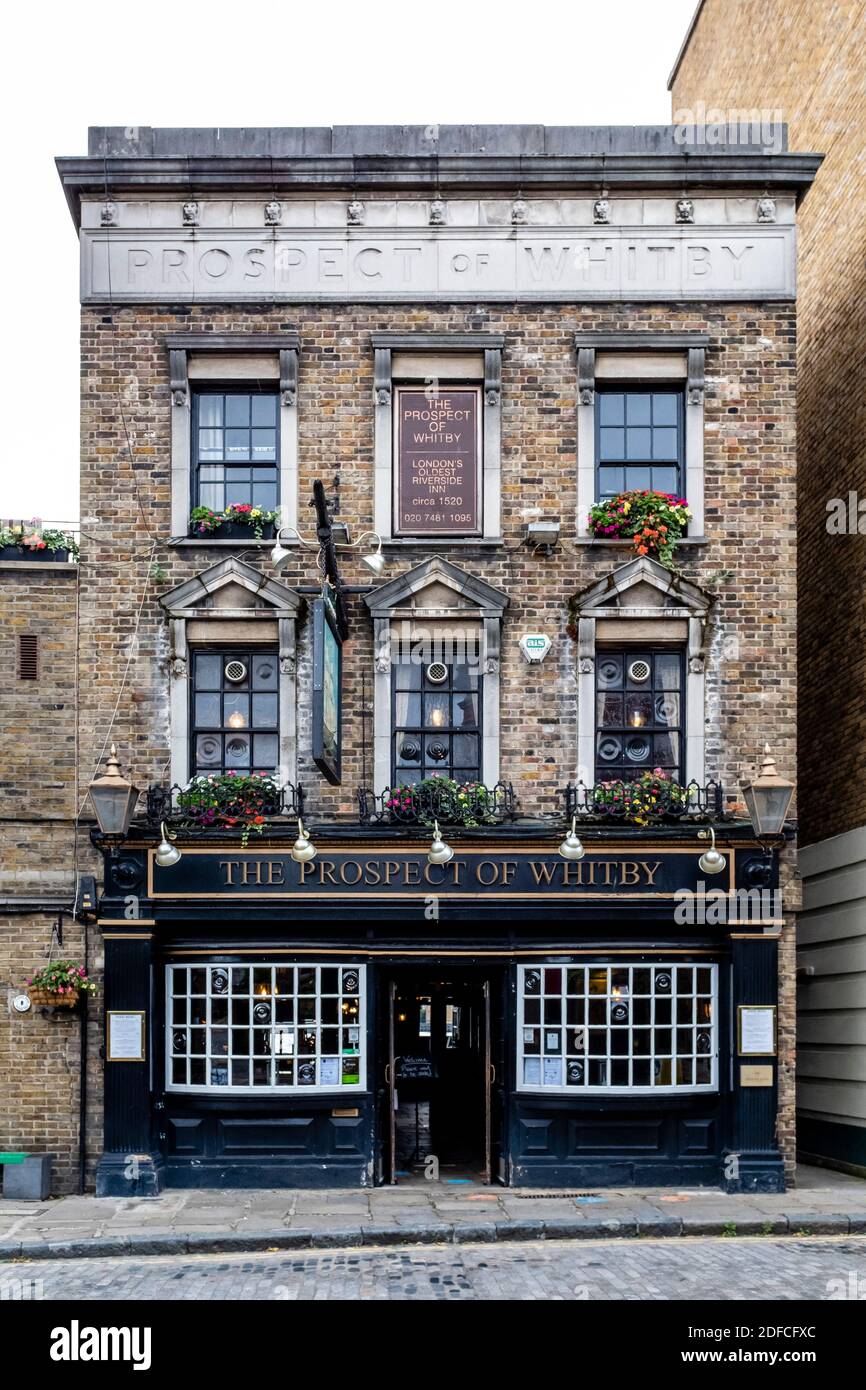 The Prospect of Whitby Public House, Wapping, London, Großbritannien Stockfoto