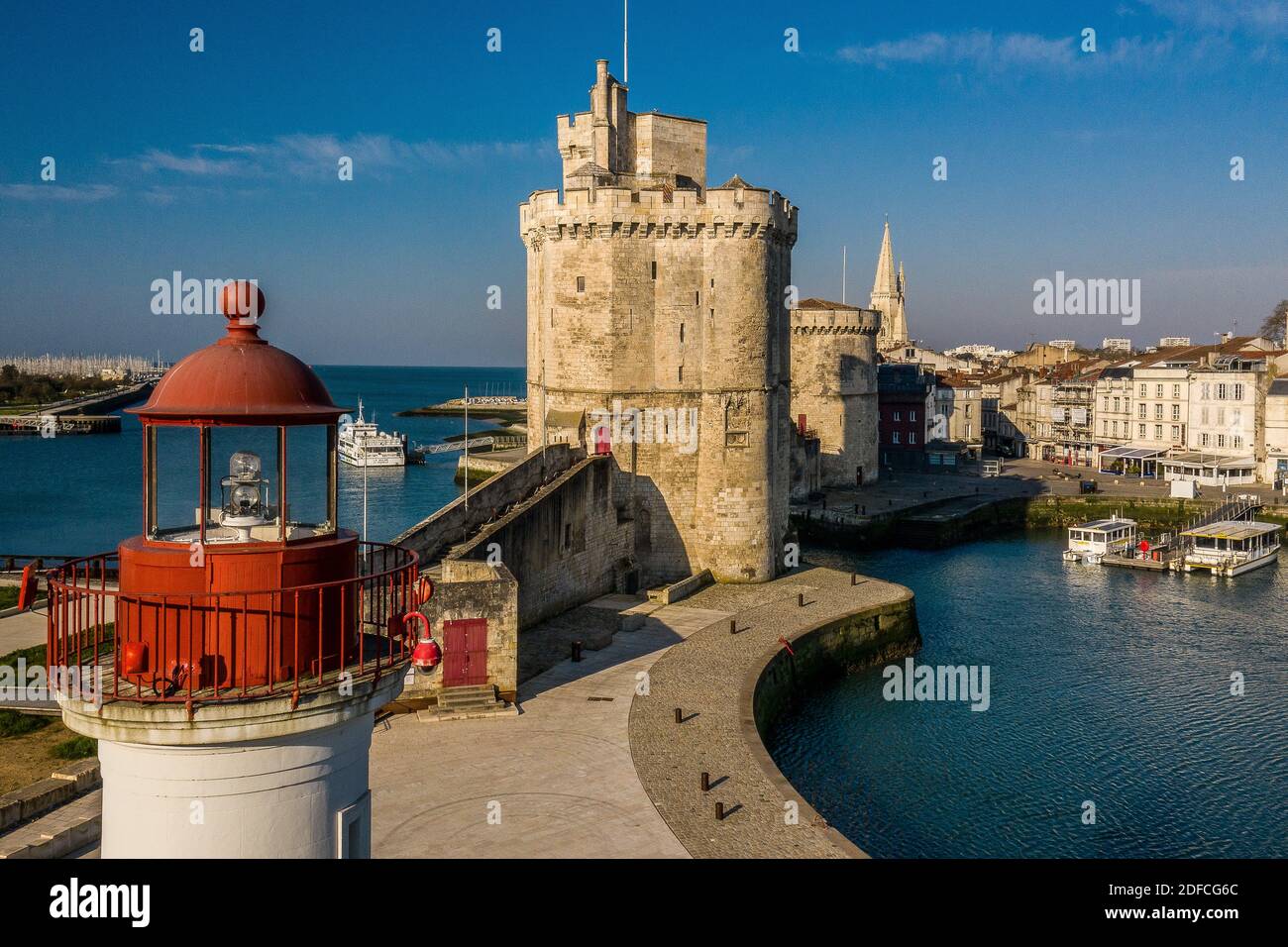 LA ROCHELLE, SAINT NICOLAS TOWER, (17) CHARENTE-MARITIME, NOUVELLE AQUITAINE, FRANKREICH Stockfoto