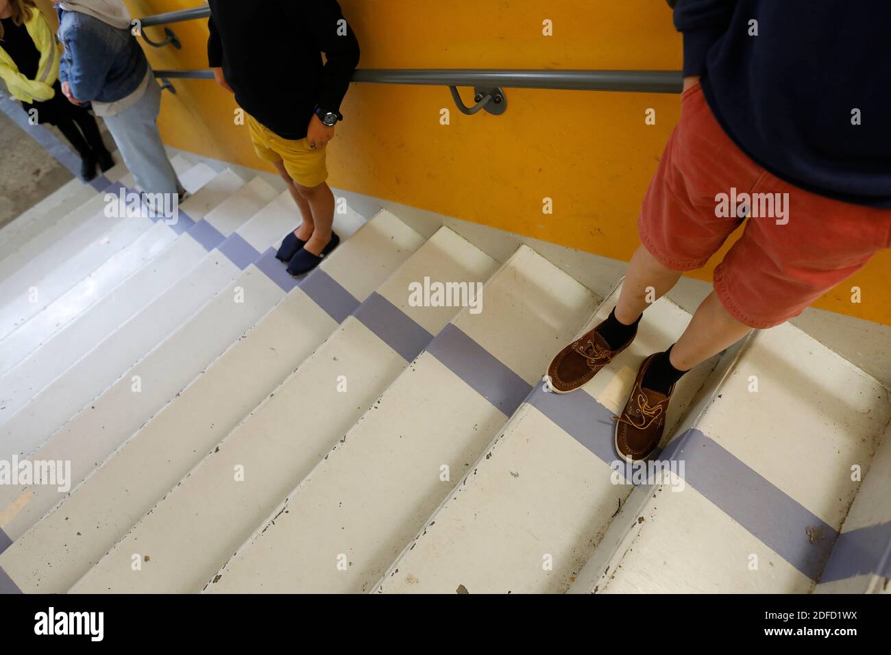 Grundschule in montrouge nach der Aussperrung, frankreich Stockfoto