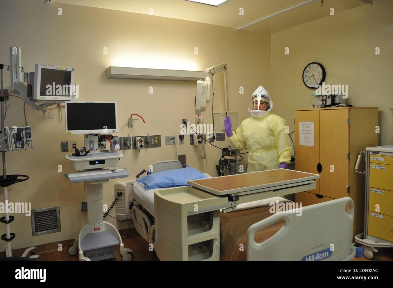 Krankenschwester in der Abteilung für spezielle klinische Studien Stockfoto