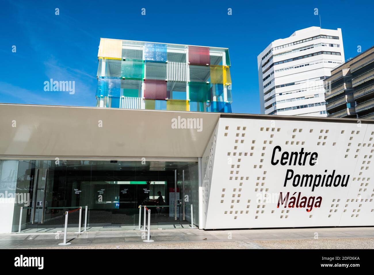 Centre Pompidou in Malaga, Spanien. Stockfoto