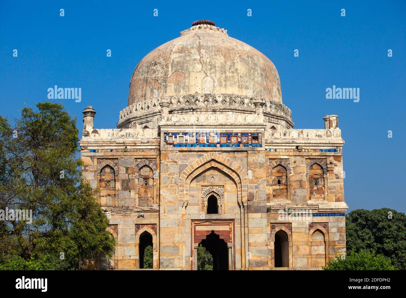 Indien, Delhi, New Delhi, Lodi Garten, Shish Gumbad Grab Stockfoto