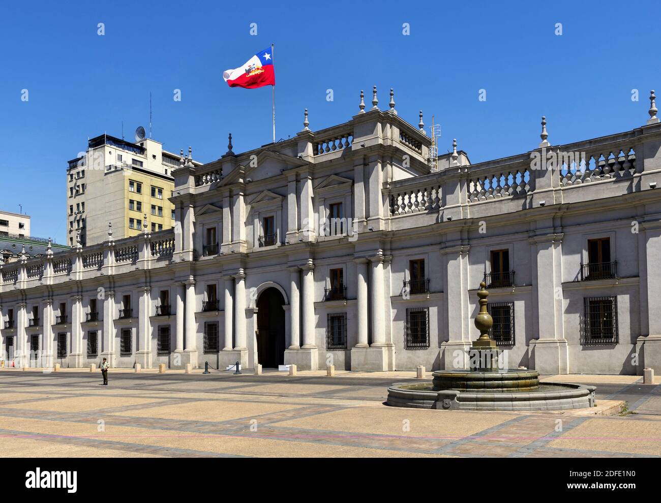 La Moneda - Sitz des chilenischen Präsidenten in Santiago De Chile Stockfoto