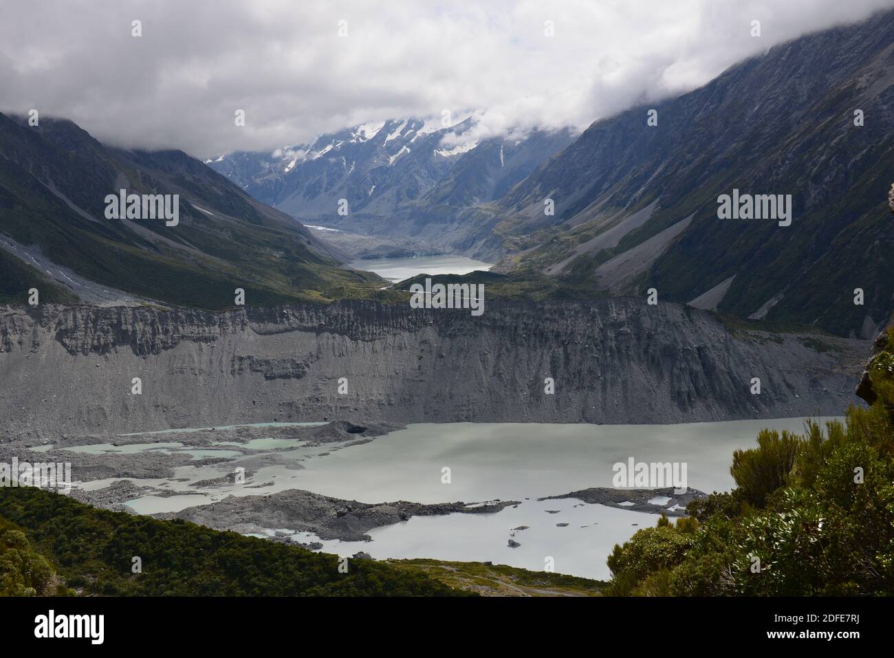 Sealy Trans Trail im Mt Cook Nationalpark Stockfoto