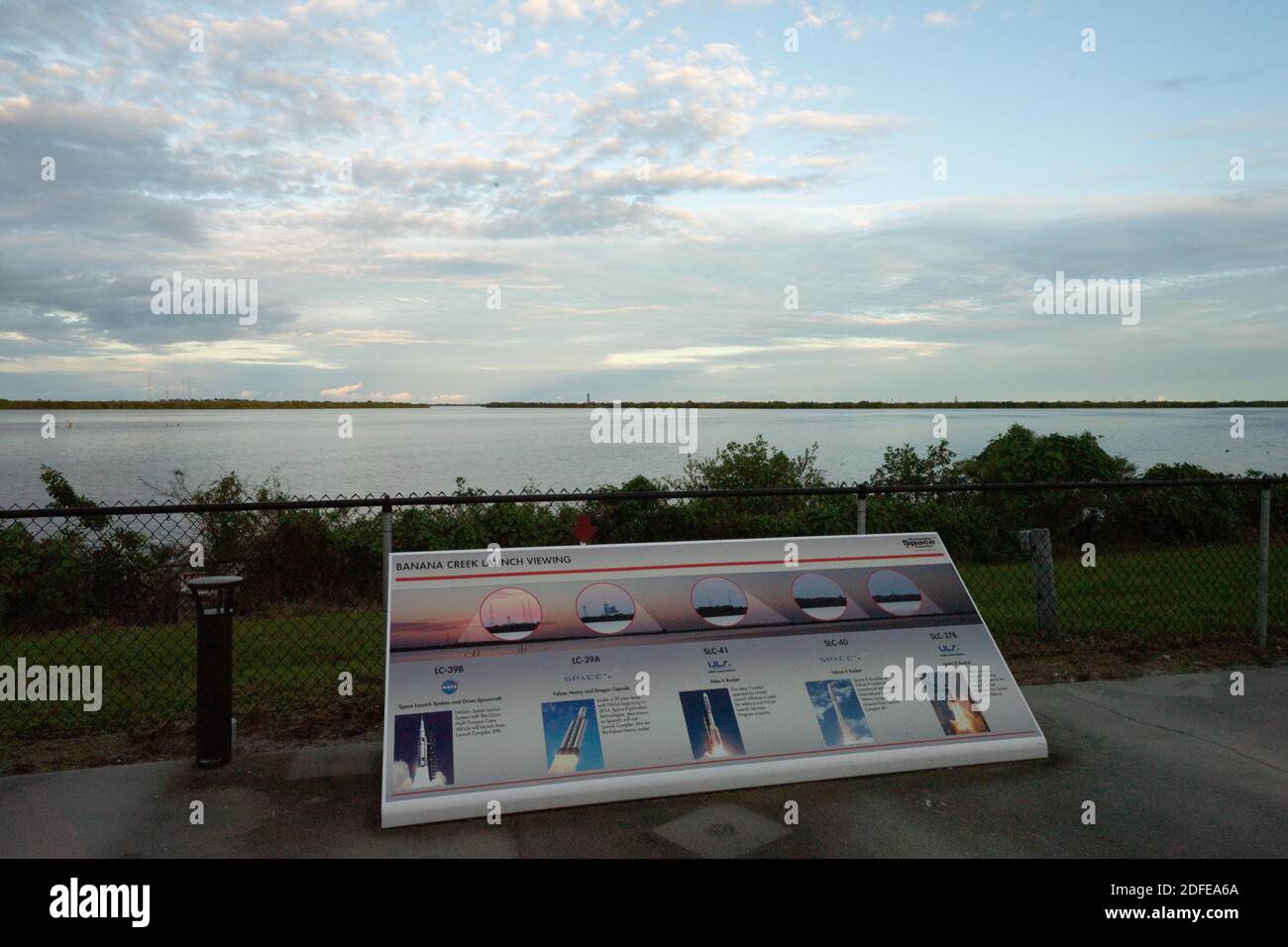 Allgemeine Ansicht des Launch Complex 39-A am Sonntag, den 15. November 2020, am Startplatz des Banana Creek im Kennedy Space Center, FL. (Stan Szeto/Image of Sport) Stockfoto